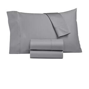 Sunham Ashford 1500-Thread Count 4-Pc Dark Grey Full Sheet Set